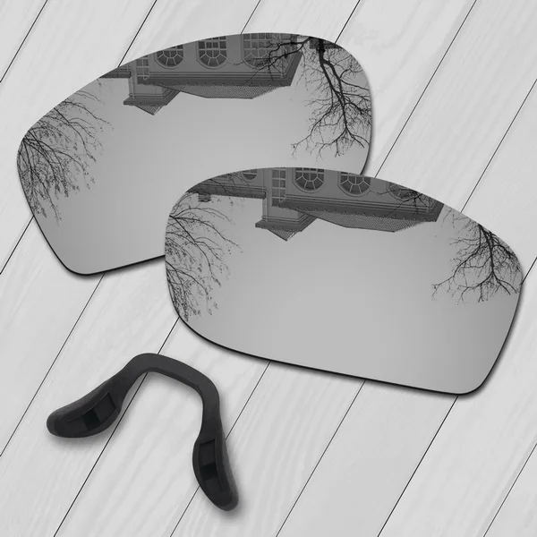 Silver-Nose pads E.O.S поляризованные улучшенные Замена Объективы Для Высококачественные солнцезащитные очки Oakley Джульетта Солнцезащитные очки-несколько вариантов - Цвет линз: Silver-Nose pads