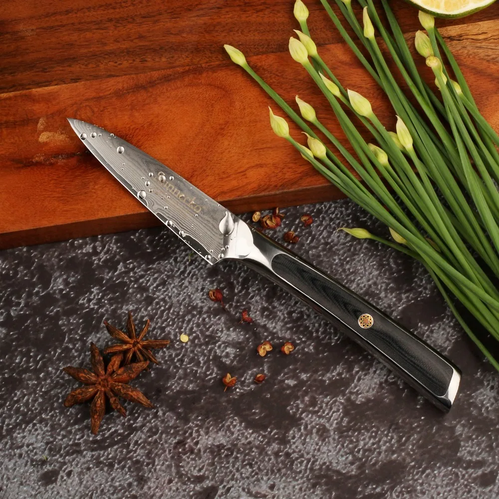 Нож шеф повара SUNNECKO VG10 японские 73 слоя острые лезвия из дамасской стали рукоятка