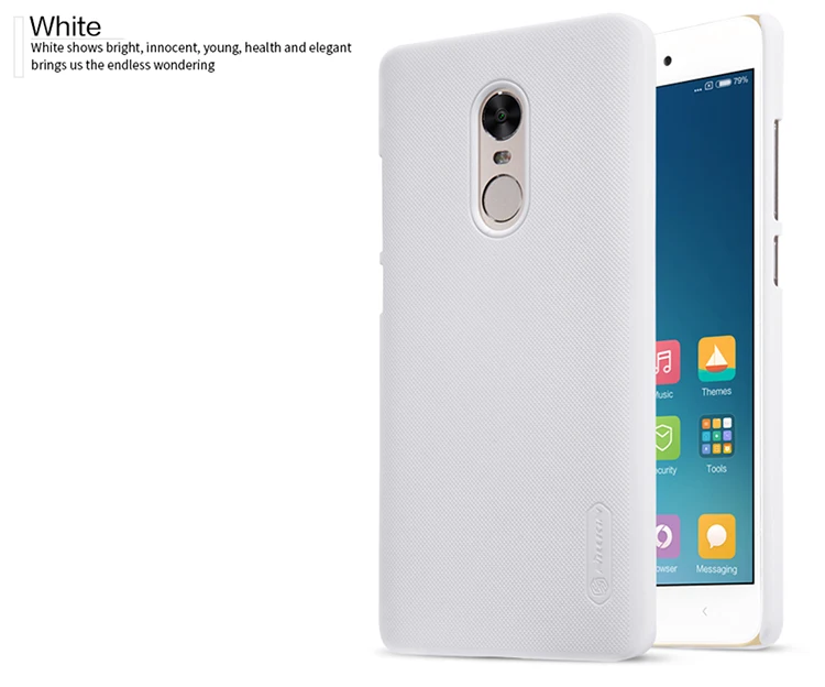 Redmi Note 4X чехол Xiaomi Redmi Note 4X чехол NILLKIN супер матовый защитный жесткий чехол с бесплатной защитой экрана - Цвет: Белый