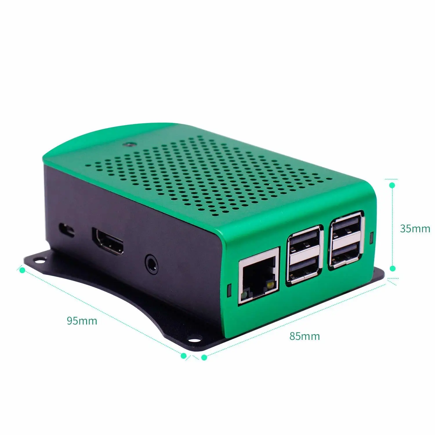 Новейший алюминиевый чехол Raspberry Pi 3 Model B Plus металлический корпус подвесной