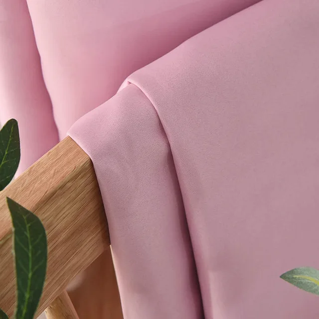 color 5 Однотонные плотные тканевые шторы для спальни, Затемненные фиолетовые кофейные пасторальные деревенские шторы, новое украшение для дома, оконные шторы P092C - Цвет: color 5
