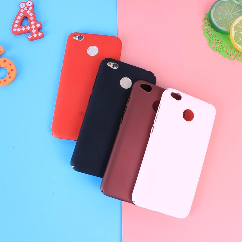 XELLWO Hard PC Matte Case for xiaomi redmi 4x carcasa silicone Candy Color plain case capa |