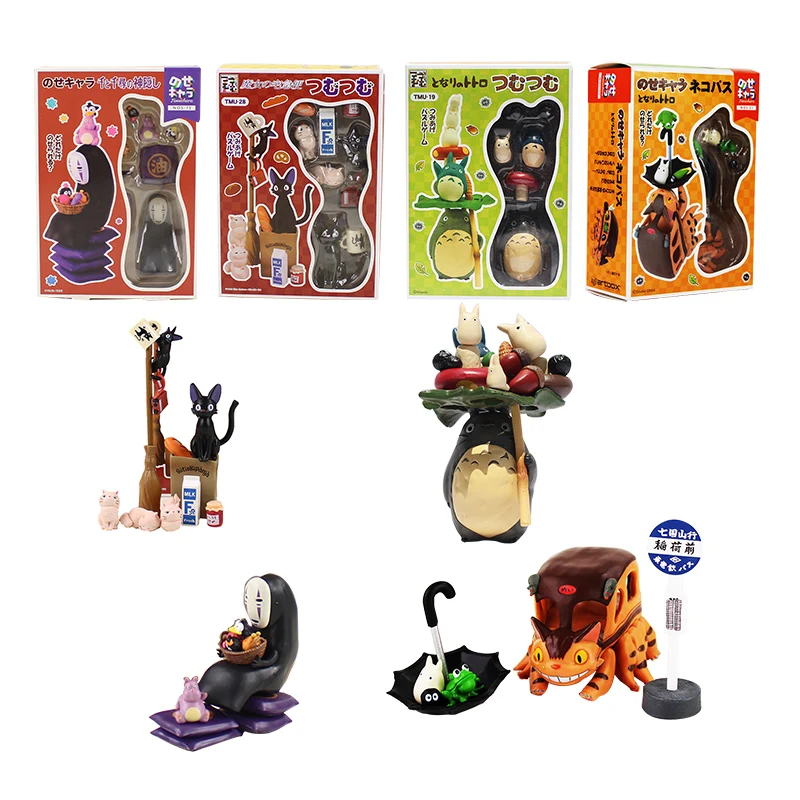 Фигурка Мой сосед Тоторо игрушка Chibi котобус с рисунком Безликий из Феи зонтик