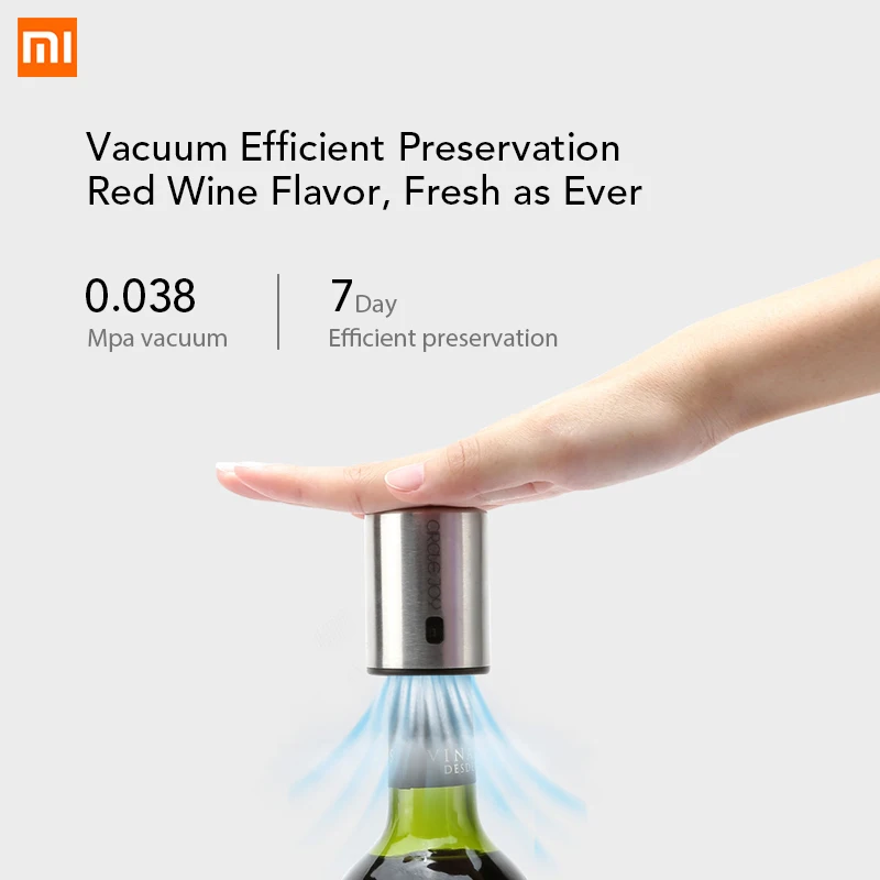 XIAOMI Circle Joy Smart Wine Stop per из нержавеющей стали вакуумная память Electric Corks Bar Tools