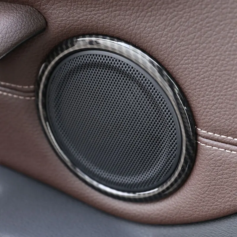 Автомобильный громкий динамик из углеродного волокна ABS для двери BMW X1 F48 2016/18 2