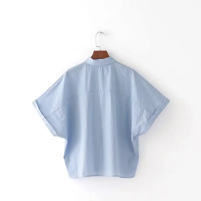 Nsz blusas feminina Для женщин насекомых вышивки блузка летняя рубашка короткий рукав