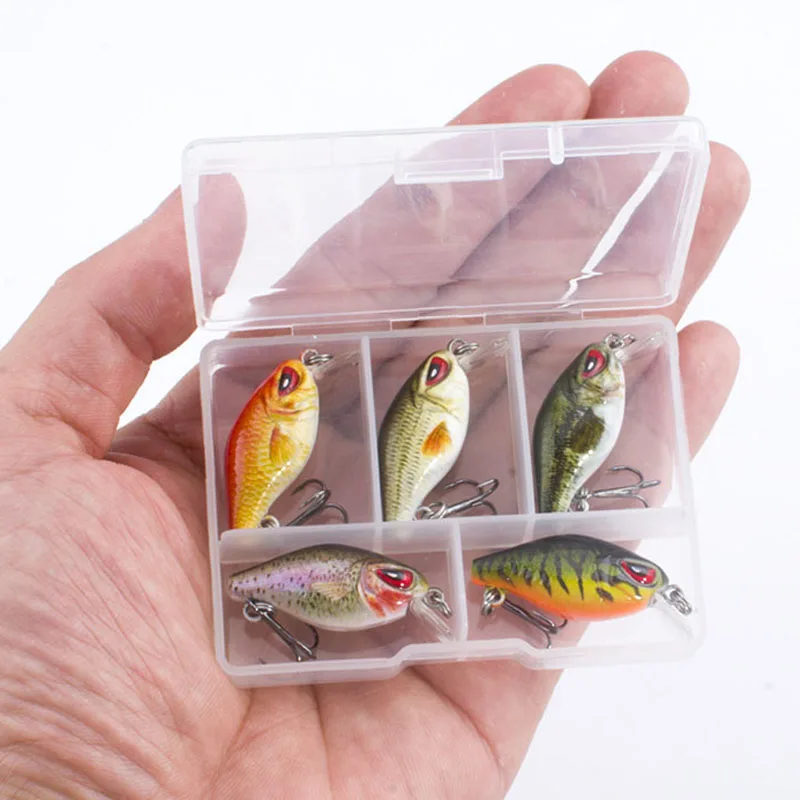 SEALURER Mini Crankbaits 3 5 см 2 г плавающий Воблер для рыбалки гольян приманки из пластика ABS
