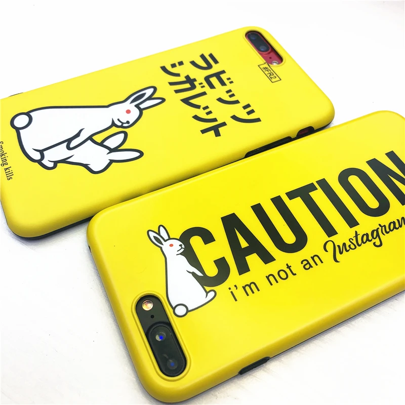 Модный японский Fr кролики чехол для iPhone X XS MAX XR 10 8 7 6 S plus матовый Мягкий