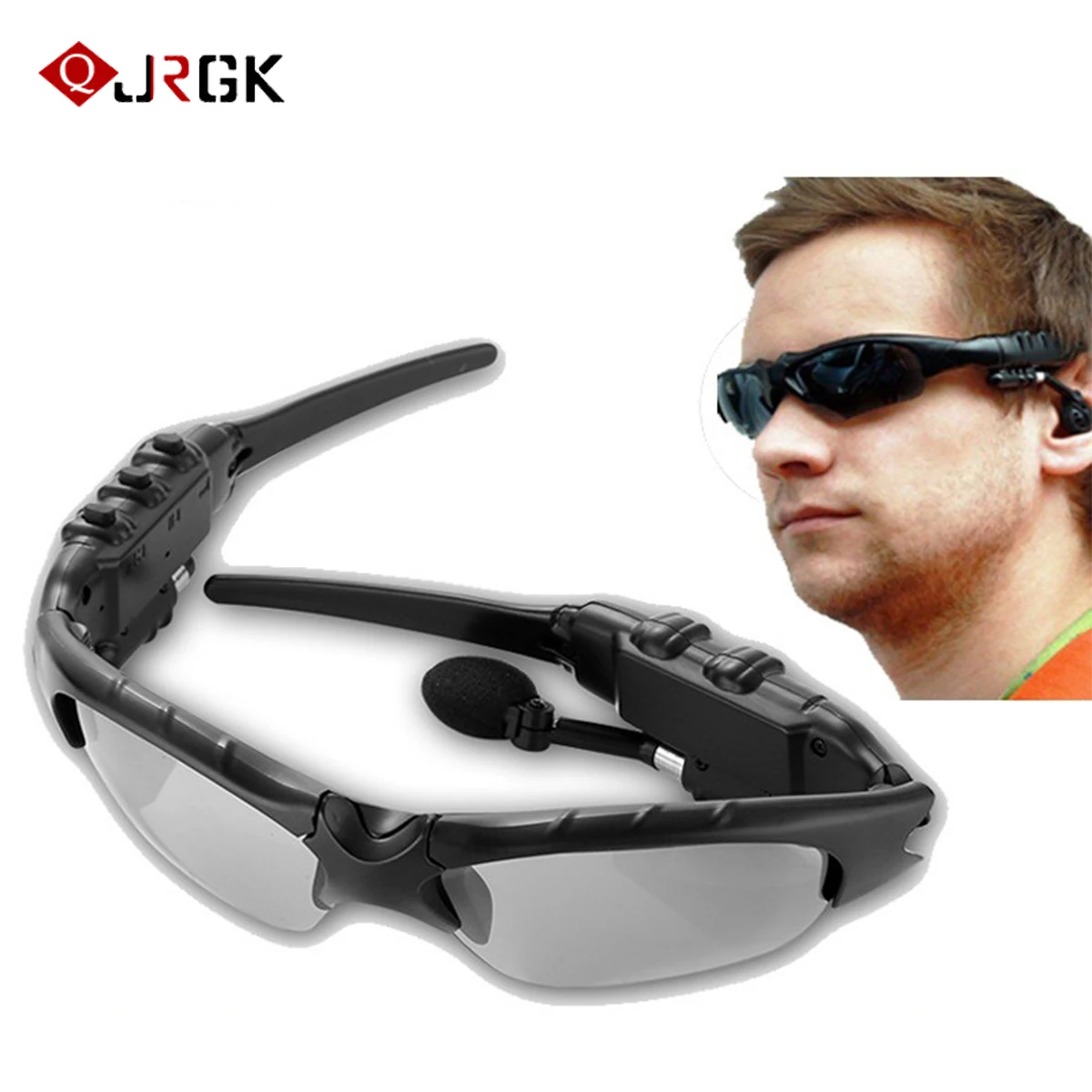 JRGK портативный Bluetooth наушники открытый BT4.1 очки музыка с микрофоном стерео