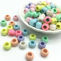 12mm acrylic big hole round beads for jewelry making diy kandi craft accessories light colour kinds toy 65pcsbag meideheng