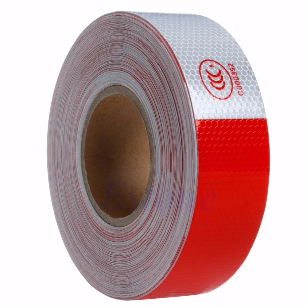 

50M Reflective Safety Warning Conspicuity Tape Film Sticker Multicolor Car Truck