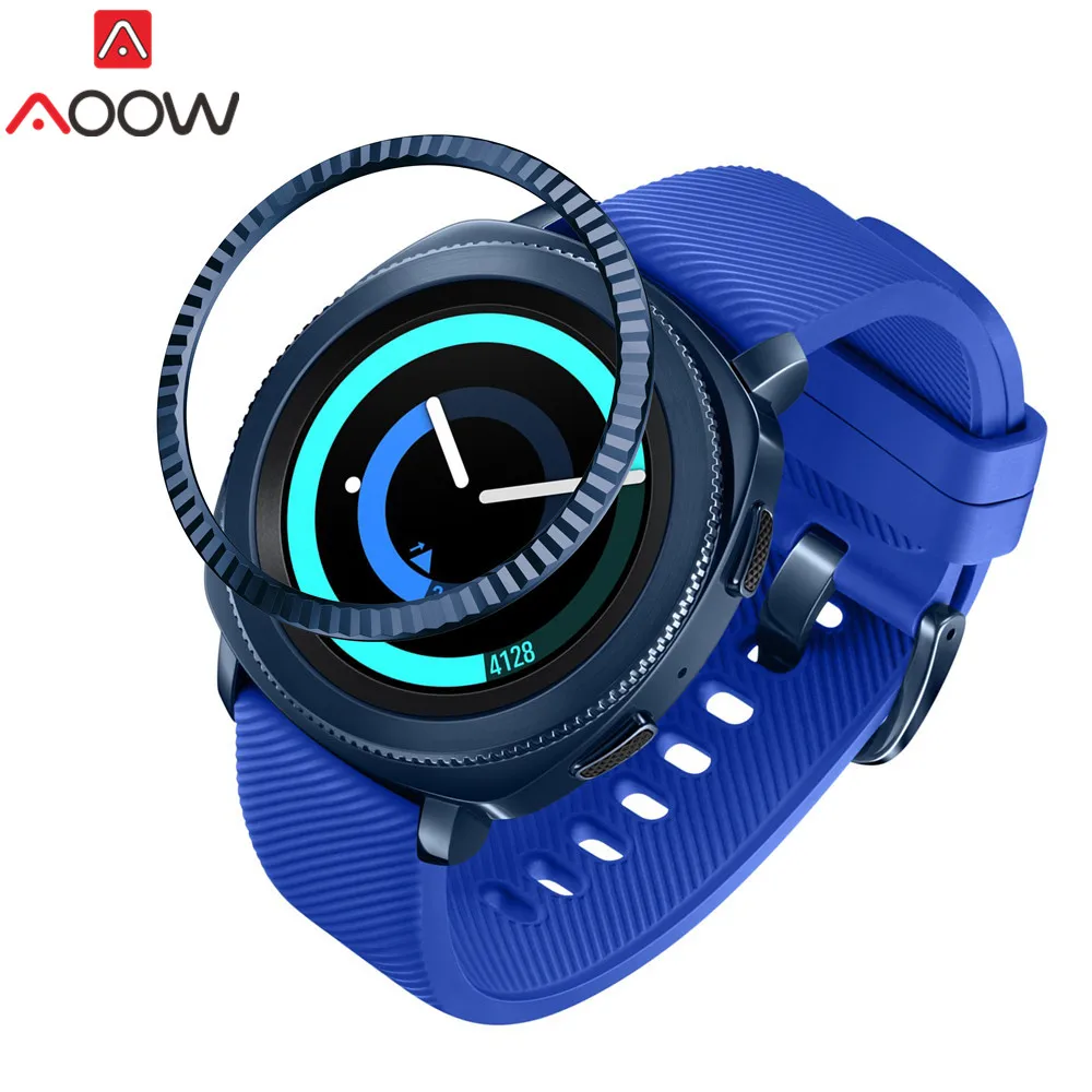 Blue Ободок кольцо стиль для samsung Galaxy Watch 42 мм/шестерни Спорт клейкая крышка против царапин Нержавеющая сталь защита аксессуары - Цвет ремешка: Blue