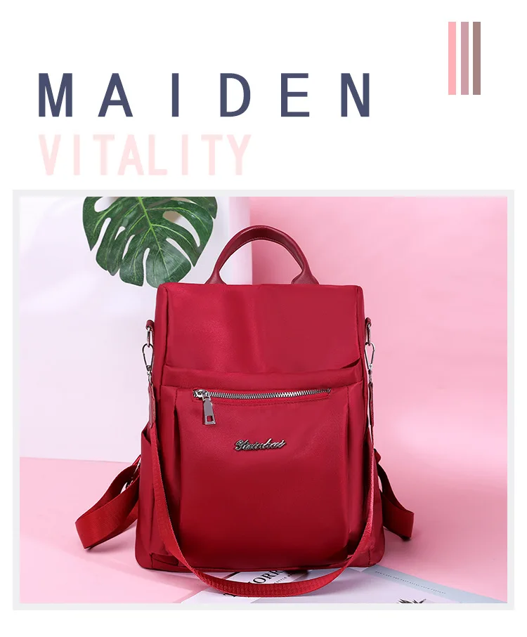 Litthing Женская мода рюкзак сумка сплошной цвет молния компьютер рюкзак Bolsa Feminina