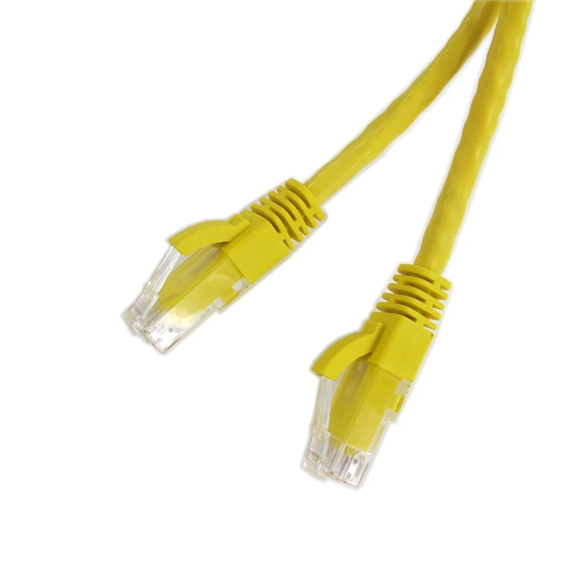 200 футов хорошее качество CAT5E UTP желтый круглый кабель Ethernet кабели Сетевой провод 2