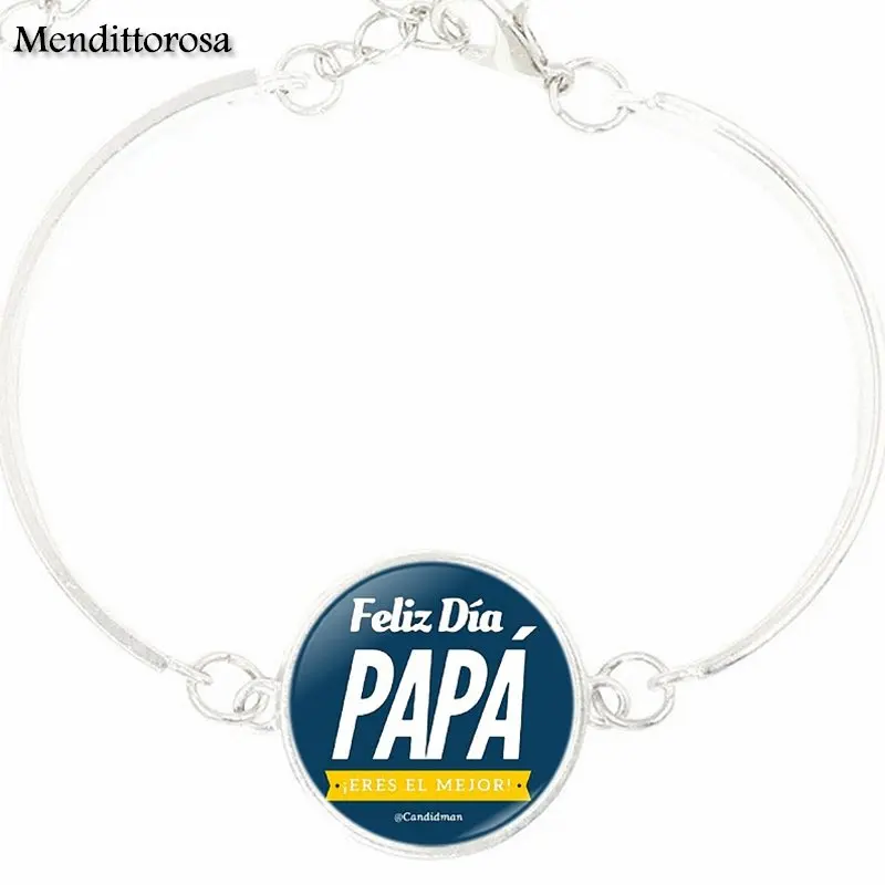 Ювелирные изделия JE TɺIME PAPA посеребренные стеклянные браслеты бижутерия для