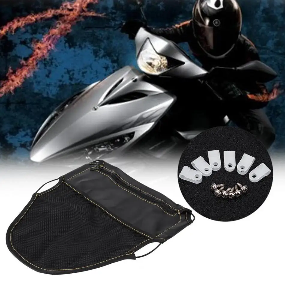 Из искусственной кожи сумка Органайзер для хранения под сиденьем мотоцикла