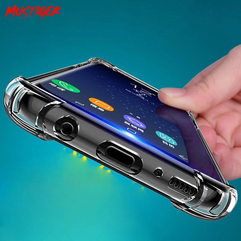 Противоударный Ясно Мягкие силиконовые чехлы для Samsung S8 Plus чехол телефон Обложка