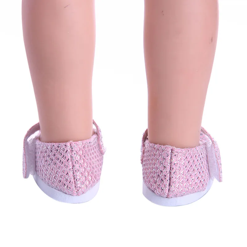 Fleta/Новые розовые туфли с розовым бантом 14. 5 дюймов Wellie Wishers тонкие кукольные