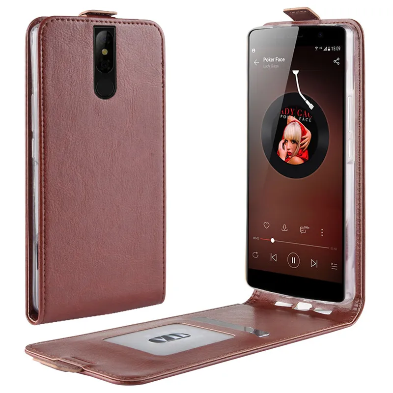 Micgita чехол для LEAGOO power 5 Ретро кожаные чехлы прозрачный силиконовый Полная защита