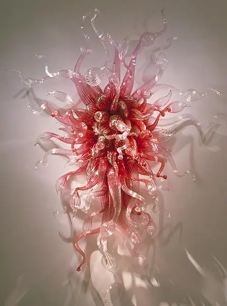 Привлекательный светильник Романтический настенный из розового стекла стильные