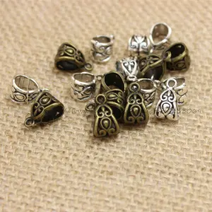 Бесплатная доставка двухцветные полые резные бусины 8*8*13 мм, 100 шт T0321