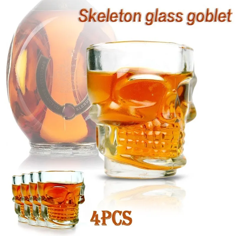 Набор хрустальных стеклянных чашек для водки 4 шт.|vodka cup|crystal glass cupglass cup |