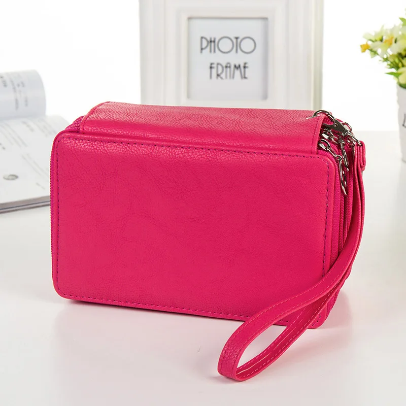 Цветной чехол для карандашей 72 держателя школьная Канцелярия Карандаш Чехол