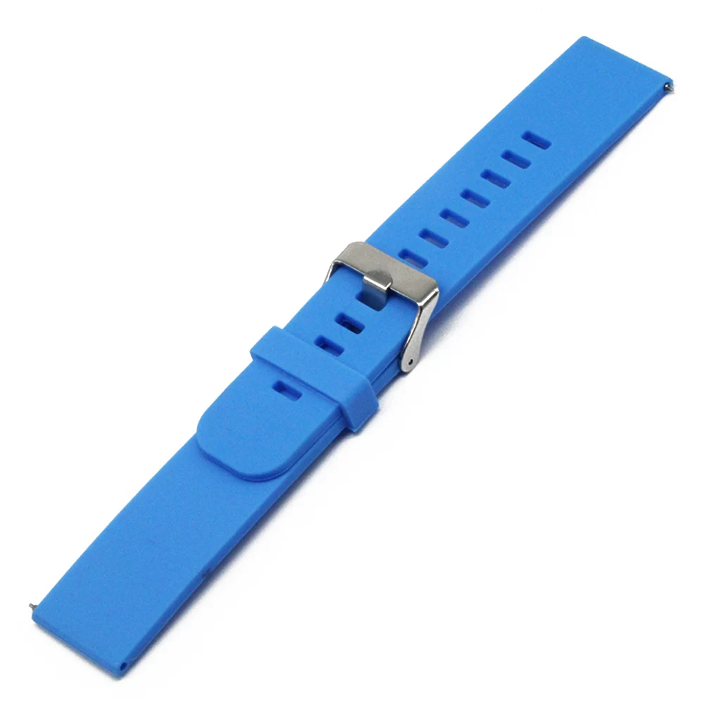 Silicone Rubber Watch Band 18mm 20mm 22mm for Longines L2 L3 L4 Master Flagship Conquest Strap Quick Release Loop Belt Bracelet
