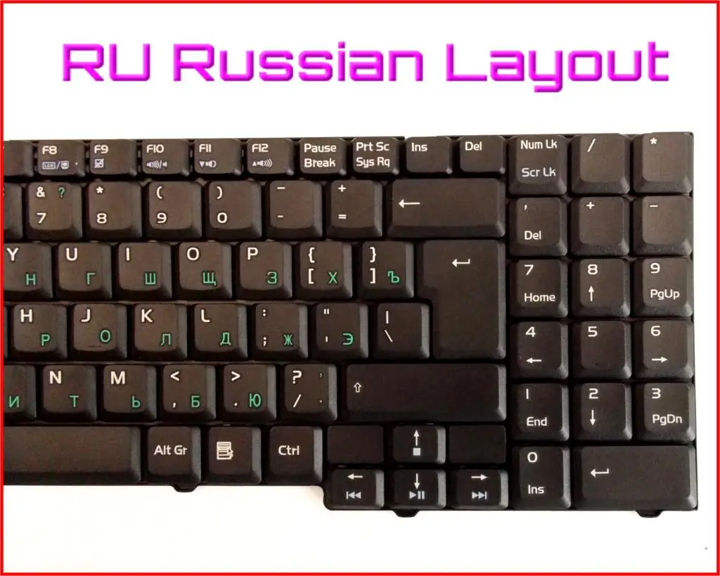 Новая русская версия клавиатуры для ноутбука ASUS F7F F7S F7Se F7Sr F7Kr X56 X56A X56V X56T X56S M51AT |