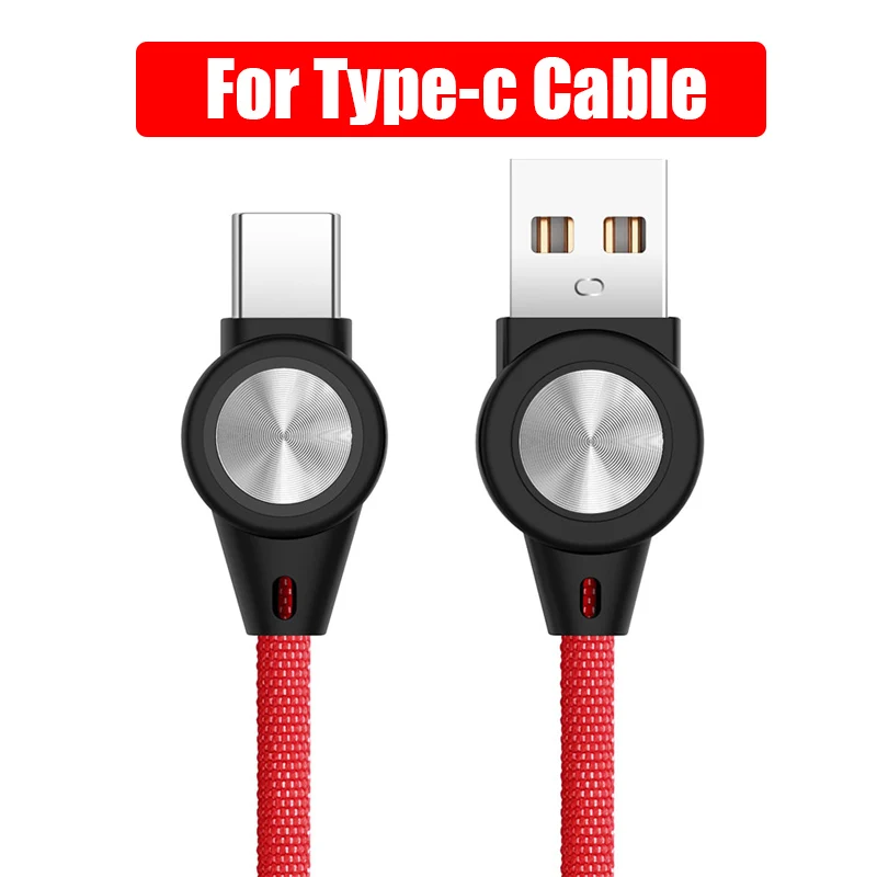 Robotsky 3A USB C Micro USB кабель для быстрой зарядки для huawei samsung Xiaomi Android мобильного телефона USBC MicroUSB пружинная Дата линия - Цвет: red type c