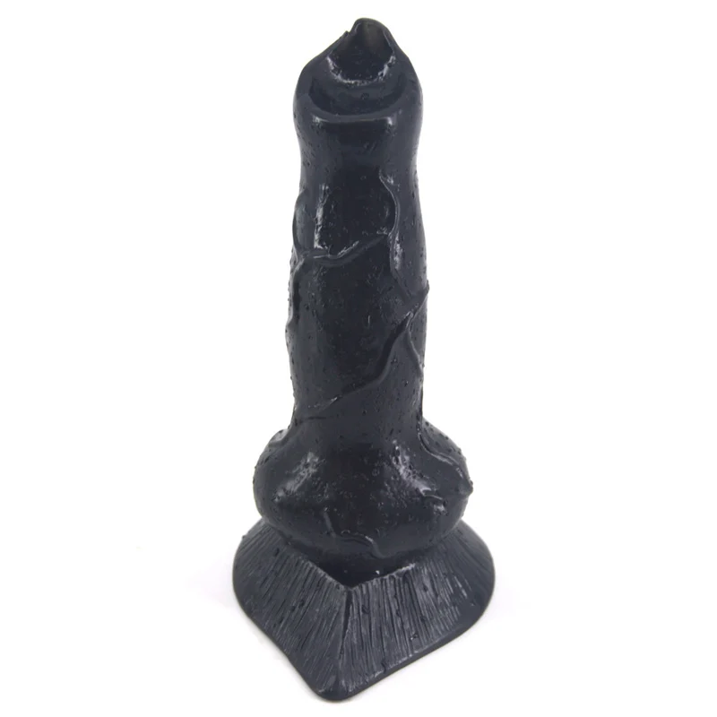 Реалистичный огромный фаллоимитатор в форме животного Большой Волк пенис черная