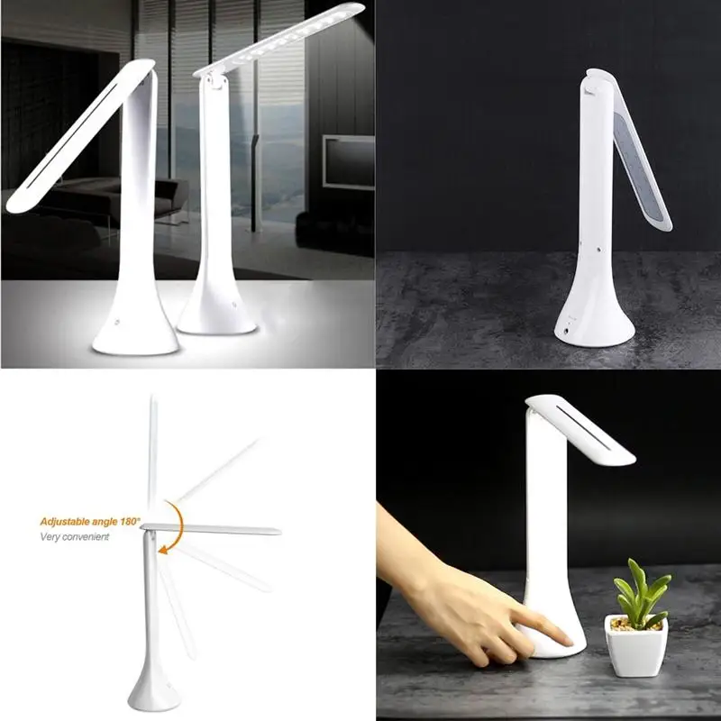 USB Rechargeable Touch Sensor Desk Light Dimmable Foldable Lamp LED Reading Table | Лампы и освещение