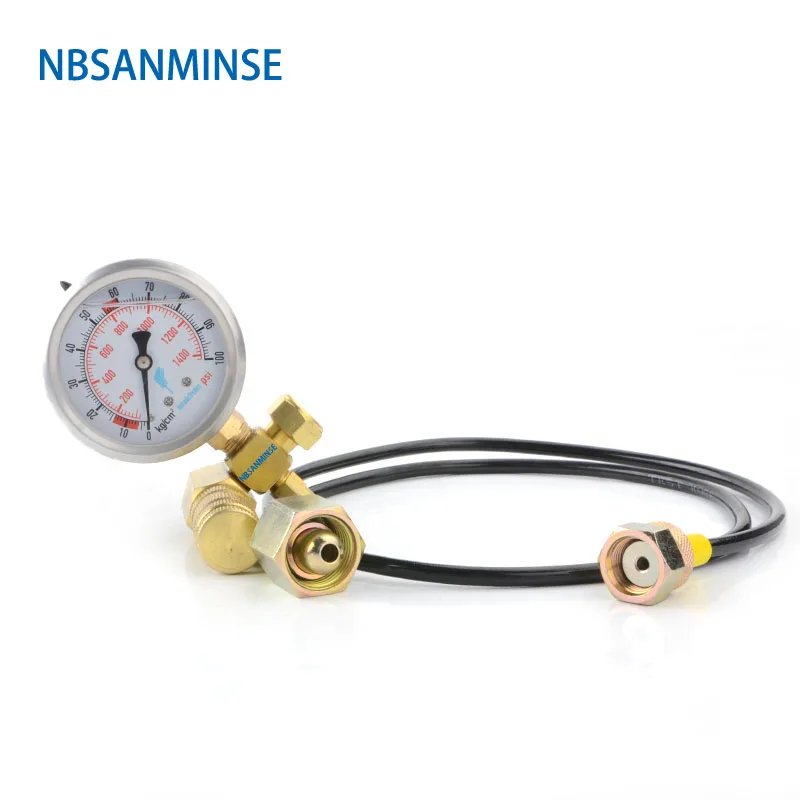 NBSANMINSE SMT02 gague диаметр 63 мм трубка G 3/8 м 5/8 азот Mig Tig разбивающий молоток зарядные