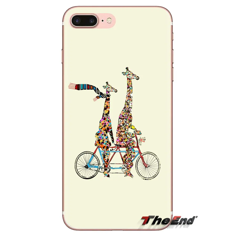 TPU Transparent Shell Cover Giraffe Pattern Collage Art Print For Samsung Galaxy A3 A5 A7 A9 A8 Star A6 Plus 2018 2015 2016 2017 |