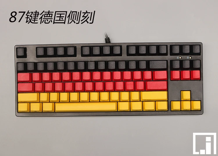 104 PBT колпачки для механической клавиатуры cherry mx OEM ключи красный желтый колпачок |