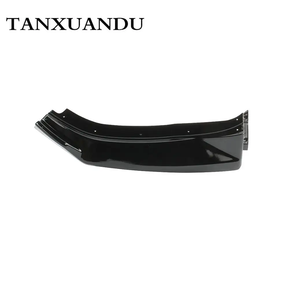 Окрашенный глянцевый черный 3 ступенчатый передний бампер спойлер для нижнего