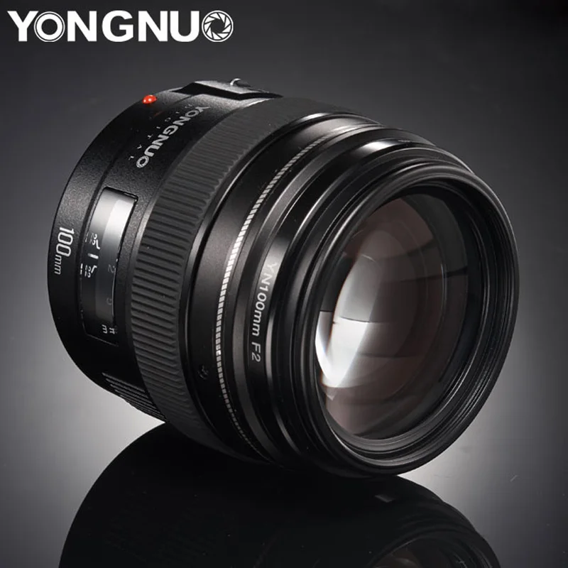YONGNUO yn100мм 100 мм F2 Большая диафрагма AF/MF Средний Телеобъектив Объектив с