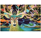 Рога оленя, алмазная картина, полный квадрат, Алмазные точки, покрытие, кристальная приклеенная животная стена, искусство, алмазная вышивка, рукоделие, ремесло