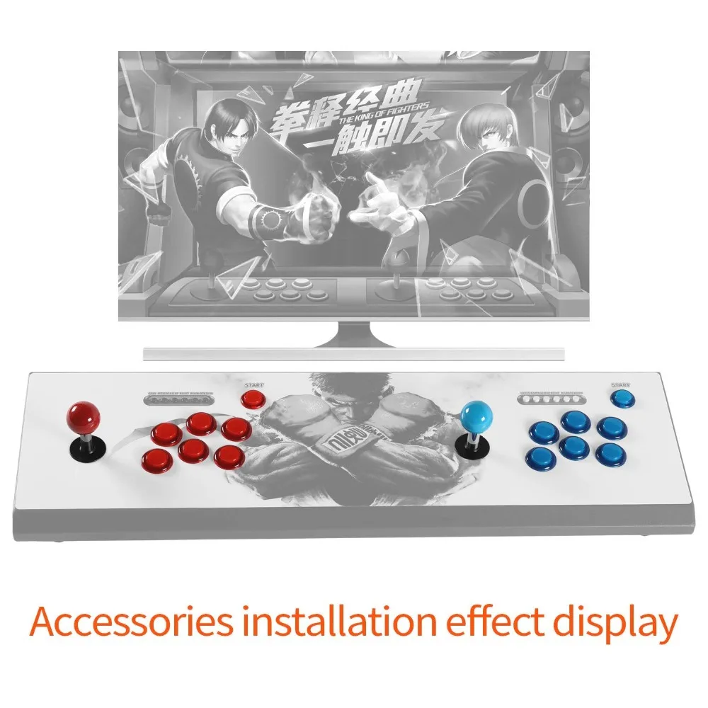 2-игровой светодиодный аркадный набор сделай сам для игр USB MAME и ПК Raspberry Pi / 2X