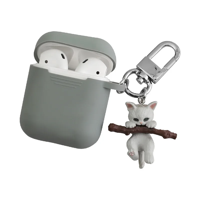 Новый силиконовый чехол с милым котом для Apple Airpods 1 2 аксессуары защитный сумка