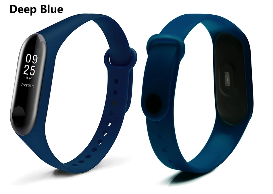 BOORUI mi Band 3 ремешок mi band 4 ремешка силиконовый чистый цветной mi band 3 4 аксессуары для xiaomi mi band 3 4 смарт-браслеты