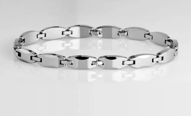 Фото Полированные сверкающие браслеты из карбида вольфрама с закругленными