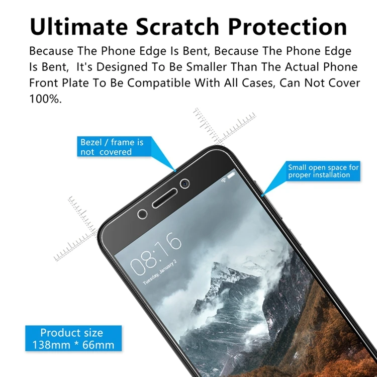 2.5D 0,26 мм 9H Премиум Закаленное стекло для huawei Honor 6A защита экрана закаленное защитное стекло для Honor 6A
