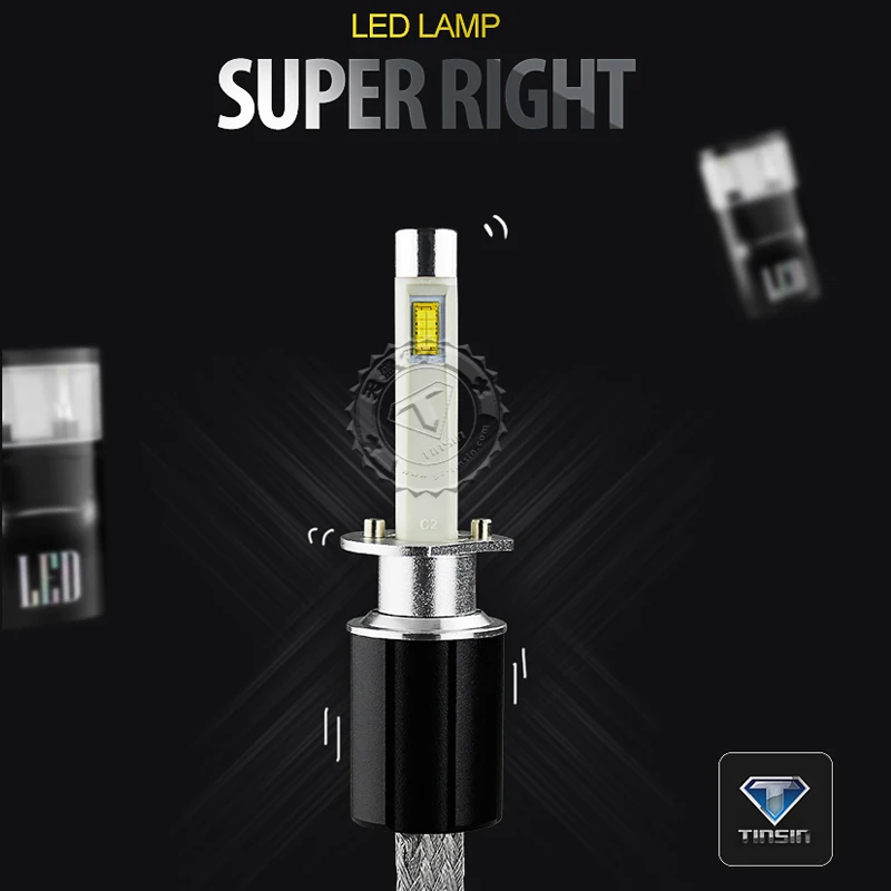 TINSIN LIGHTING h1 светодиодные фары 6000K 3000K 4300K лампочки для автомобилей 40w 4800lm|bulbs for car|light