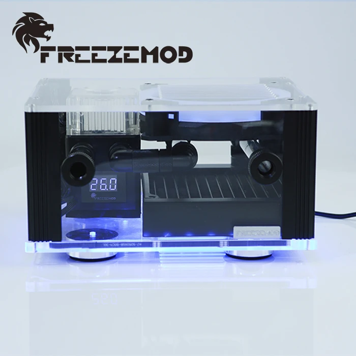 FREEZEMOD внешний ноутбук с водяным охлаждением Встроенный интеллектуальный дисплей