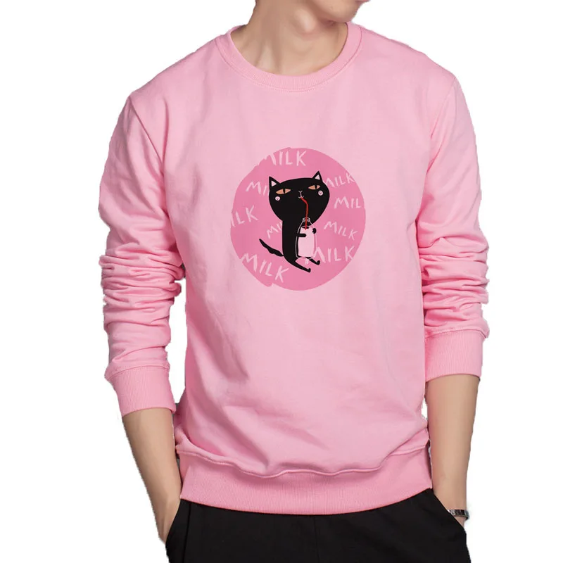 

Lovely cat hoodies original brand funny streetwear casual hoodie men cheap sale brand sweatshirt lovely animal sweatshirt men