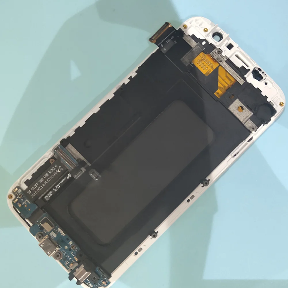 TFT для samsung Galaxy S6 G920F G920 сенсорный экран дигитайзер ЖК дисплей рамка G920FD G920FQ сборка