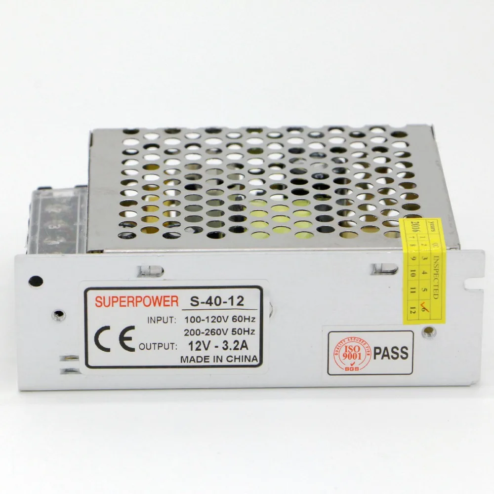 

12V 3.2A 40W 110V-220V трансформатор освещения высокое качество светодиодный драйвер для блок питания светодиодной ленты Бесплатная доставка