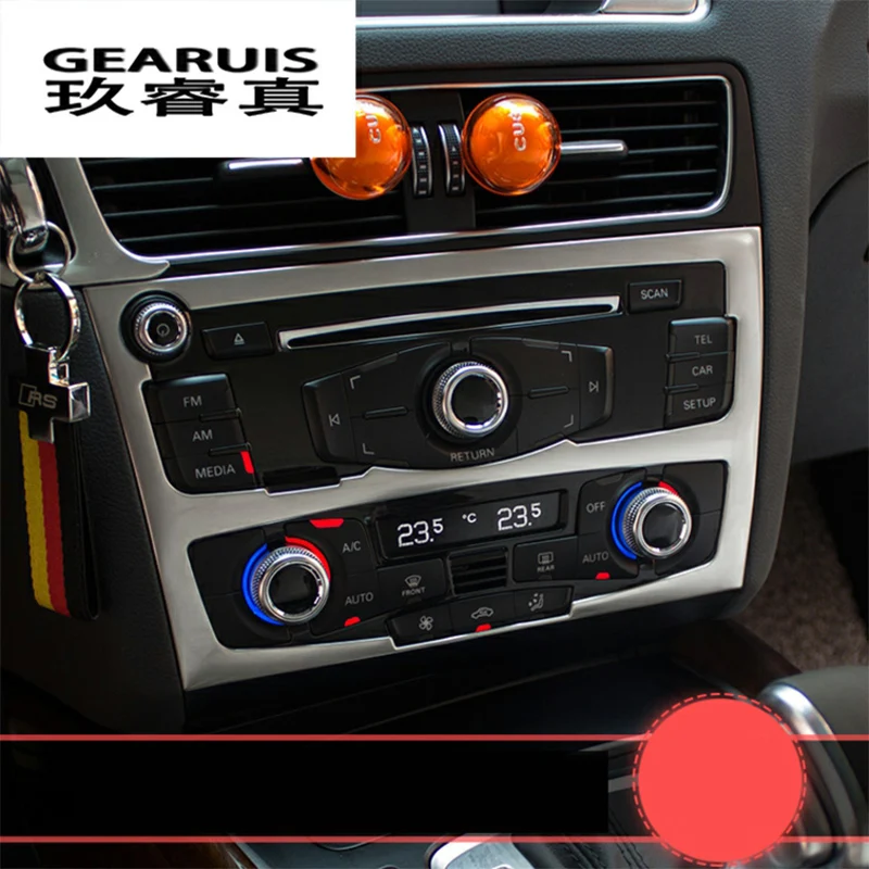 Стайлинг автомобиля панель управления CD центром переключатель крышка рамка