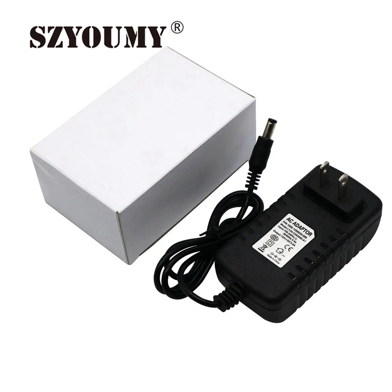 SZYOUMY 12V Power Supply For CCTV CAM Led Strip EU/US/UK/AU Adapter AC110-220V To DC12V 1A 2A 3A 4 Option Plug Transformer